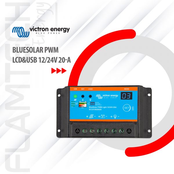 BlueSolar PWM-LCD&USB 12/24V-20-A